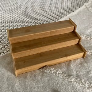 Natural Bamboo Adjustable Spice Rack
